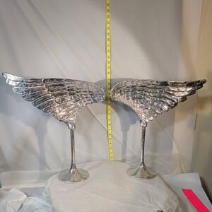 Nima Obeeroi Lunares San Francisco Left and Right Wing pair Sculpture Silver